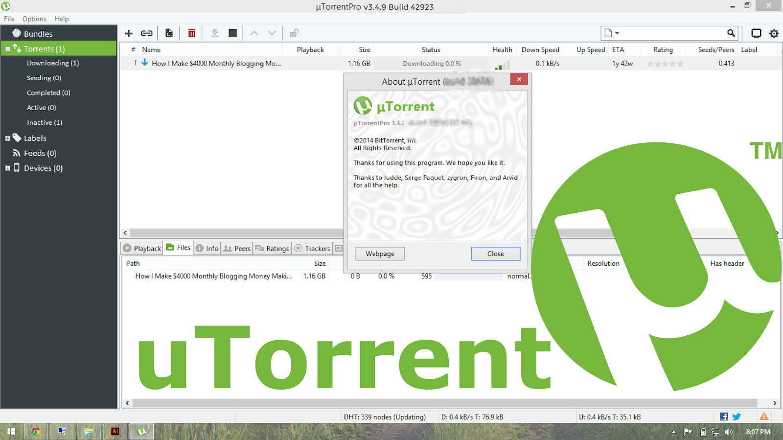  uTorrent Pro v3.5.4 build 44846[Multi][UL] UTorrent-Pro